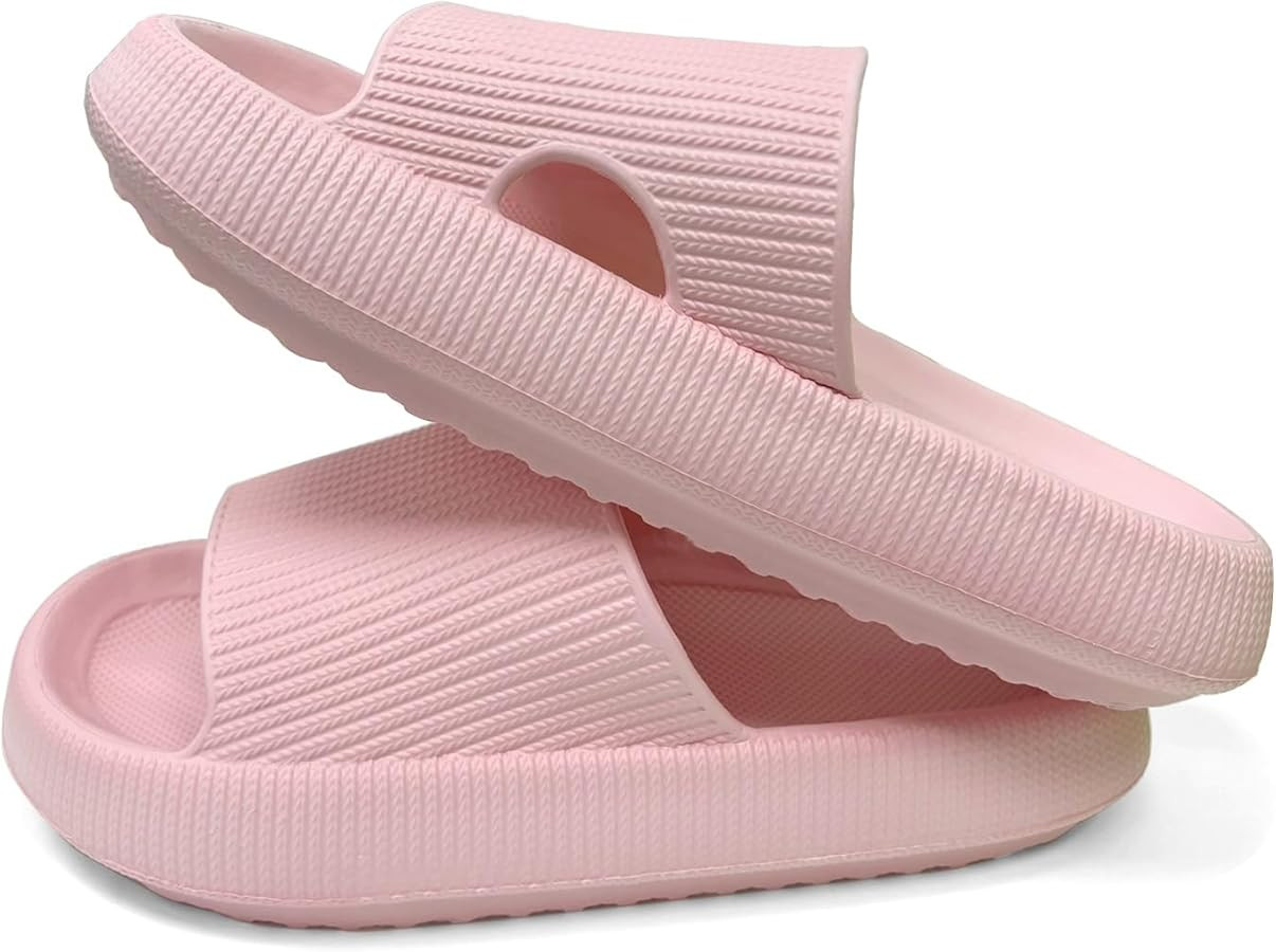 Ohiatn Cloud Slides for Women Men House Slide Sandals Shower Shoes Pillow Slippers Comfort Cushio... | Amazon (US)