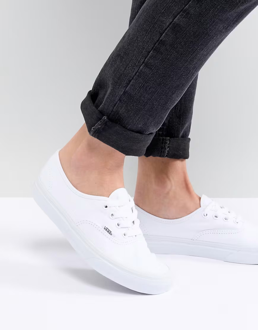 Vans Classic Authentic triple white sneakers | ASOS (Global)