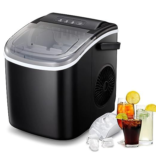 Amazon.com: COWSAR Ice Makers Countertop, Portable Ice Maker Machine with Self-Cleaning, 26.5lbs/... | Amazon (US)