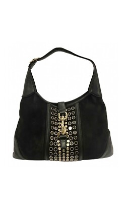 Gucci Jackie O Bouvier Black Suede Stud Hobo Bag  | eBay | eBay US
