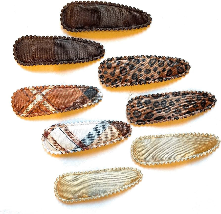 Snip Snaps Hair Clips Hair Barrettes Hair Accessories for Women, Teens, Girls, Bangs - Brown, Gol... | Amazon (US)