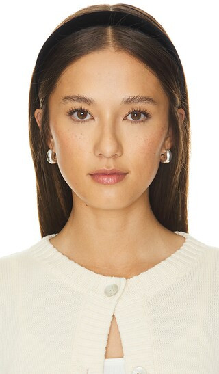 Velvet Headband in Black | Revolve Clothing (Global)