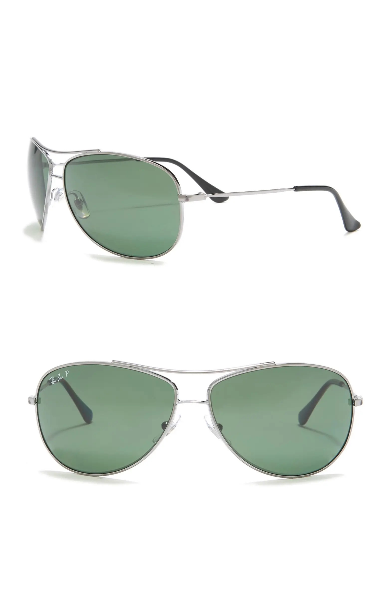 63mm Polarized Aviator Sunglasses | Nordstrom Rack
