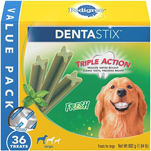 Pedigree Dentastix Fresh Treats for Large Dogs, 30+ pounds | Amazon (US)