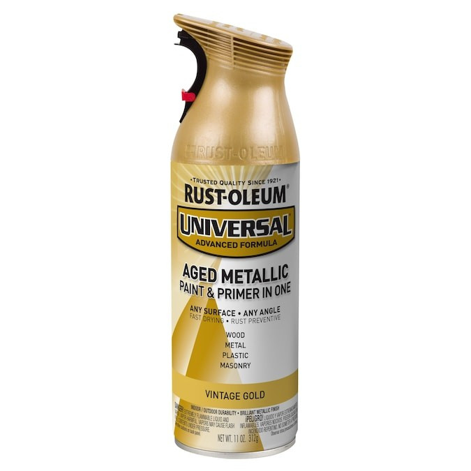 Rust-Oleum Universal Gloss Vintage Gold Metallic Spray Paint and Primer In One (NET WT. 11-oz) Lo... | Lowe's