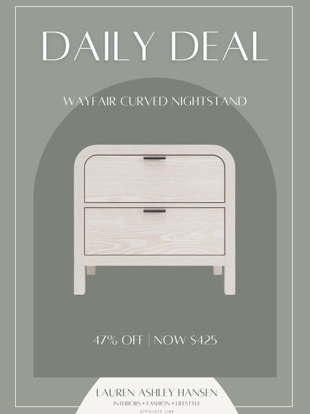 How beautiful is this curved corner nightstand! I love the simplistic finishes of it, but how elevated it appears due to the curves. On sale right now—47% off! 

#LTKSaleAlert #LTKStyleTip #LTKHome
