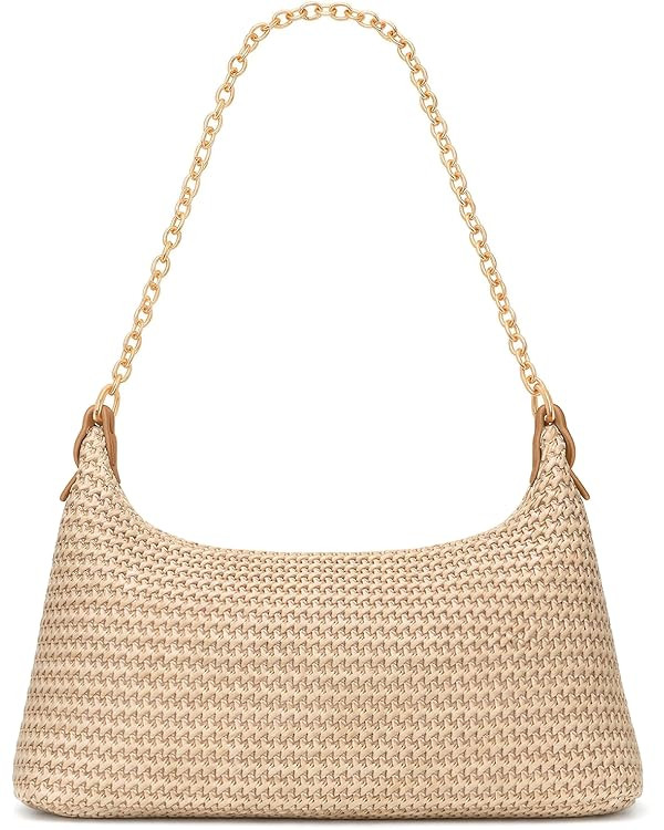 Beach Bags for Women Summer Straw Purse Boho Woven Shoulder Bag Crochet Purse Vacation Tote Handb... | Amazon (US)