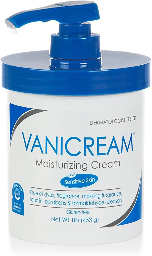 Vanicream Moisturizing Skin Cream with Pump Dispenser - 16 fl oz (1 lb) - Moisturizer Formulated ... | Amazon (US)