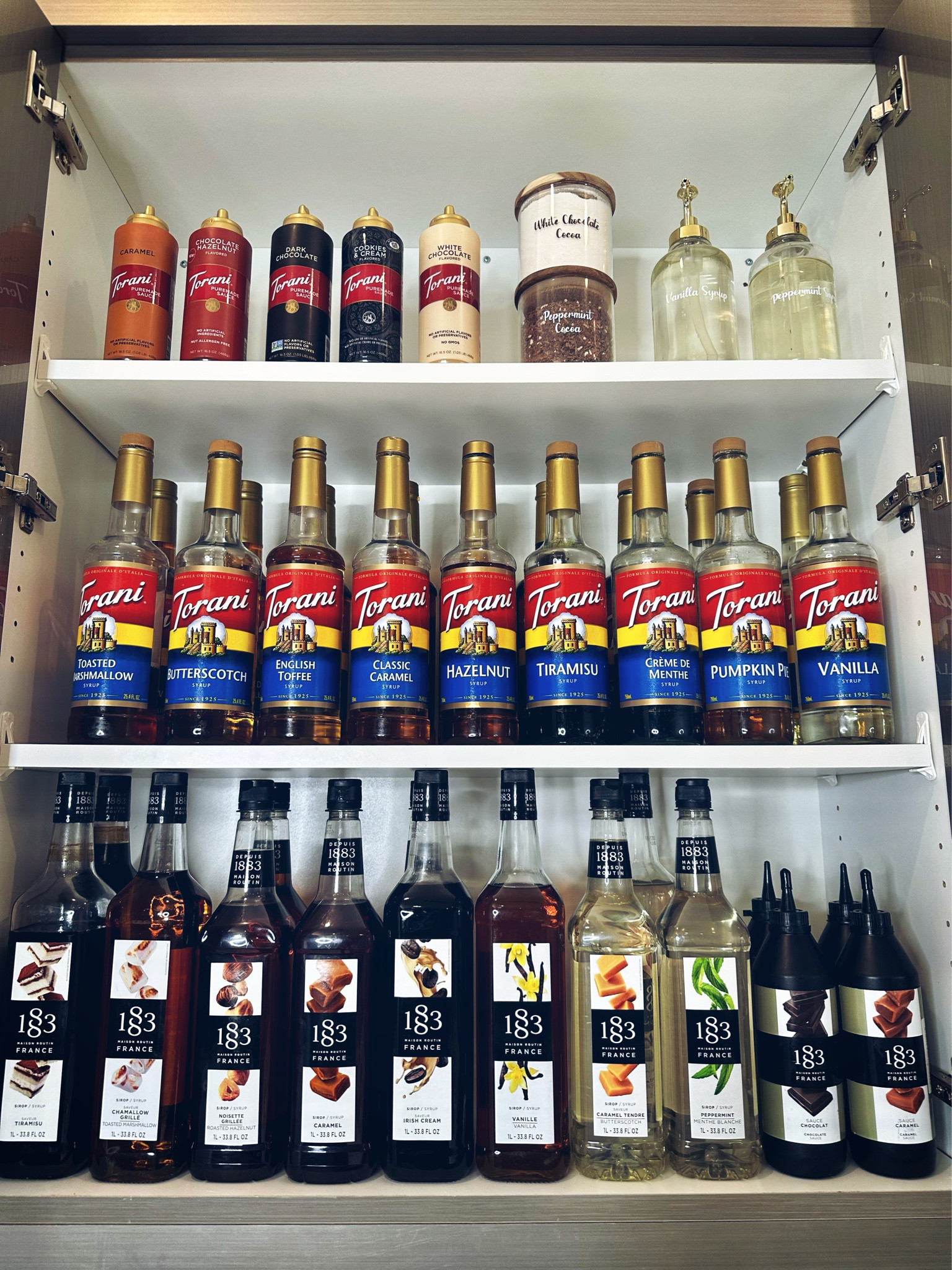 The Syrup Cabinet☕️

#coffee #latte #homecafe #espresso #torani #1883

#LTKhome #LTKunder50 #LTKfamily