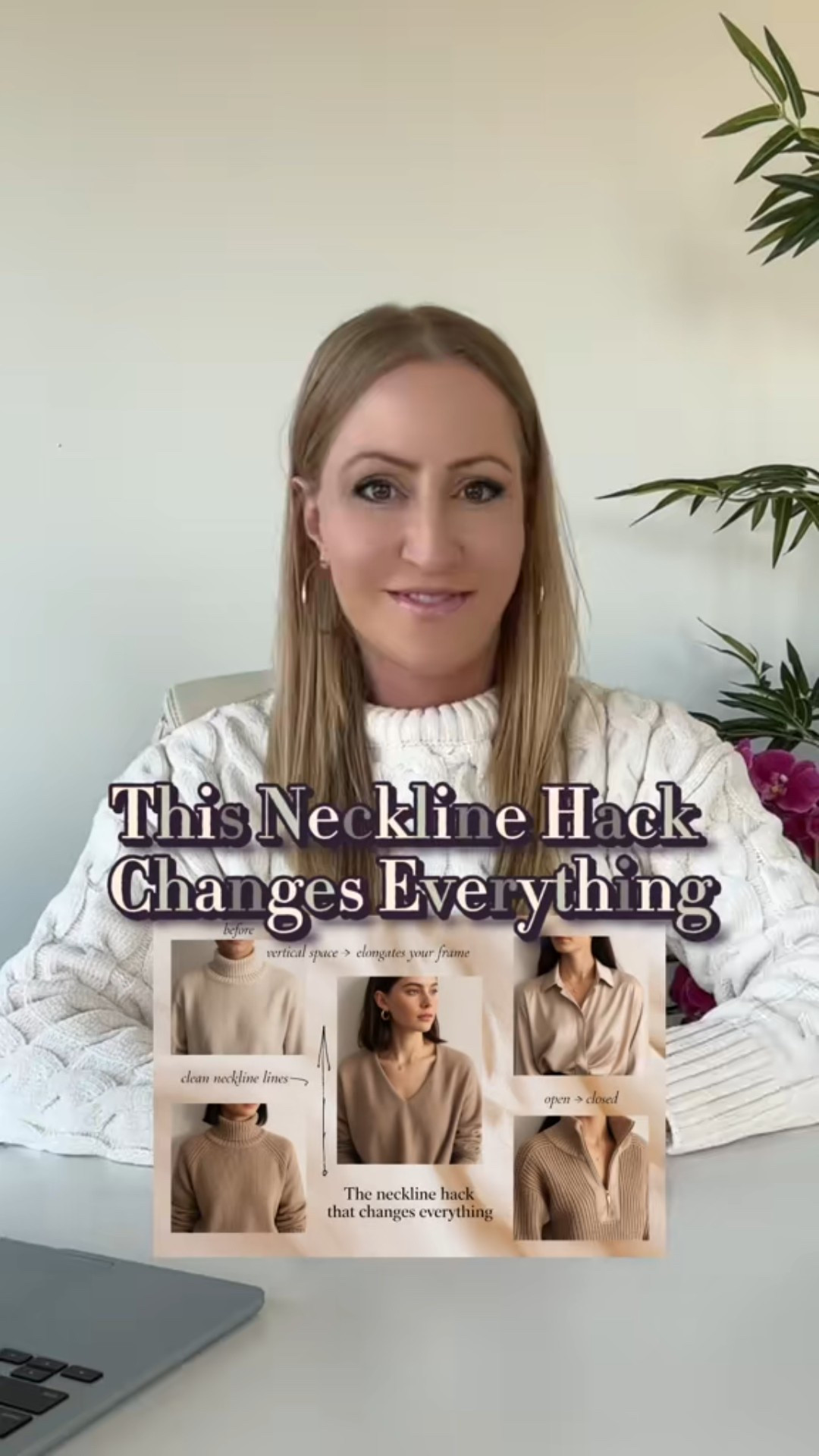 Your neckline might be the reason your fall outfits feel “off.” High crewnecks can shorten your frame, especially under coats. Open necklines — V-necks, half-zips, soft collars, or an unbuttoned button-up — create vertical space, lengthen your torso, and instantly make your outfits feel lighter and more flattering. This is one of my favorite proportion tips for women over 35 who want polished, elevated style without buying a whole new wardrobe.

#fashiontips #styletipsforwomen #falloutfits2025 #elevatedstyle #neutralstyle #over35style #over40style #fallfashiontips #proportiontips #wardrobestyling #chicoutfits #minimalstyle #classyoutfits #outfitinspo #fashionover40 #elegantstyle #everydaystyle #ltkstyle #ltkfashion #shopltk

#LTKgrwm #LTKSeasonal #LTKOver40