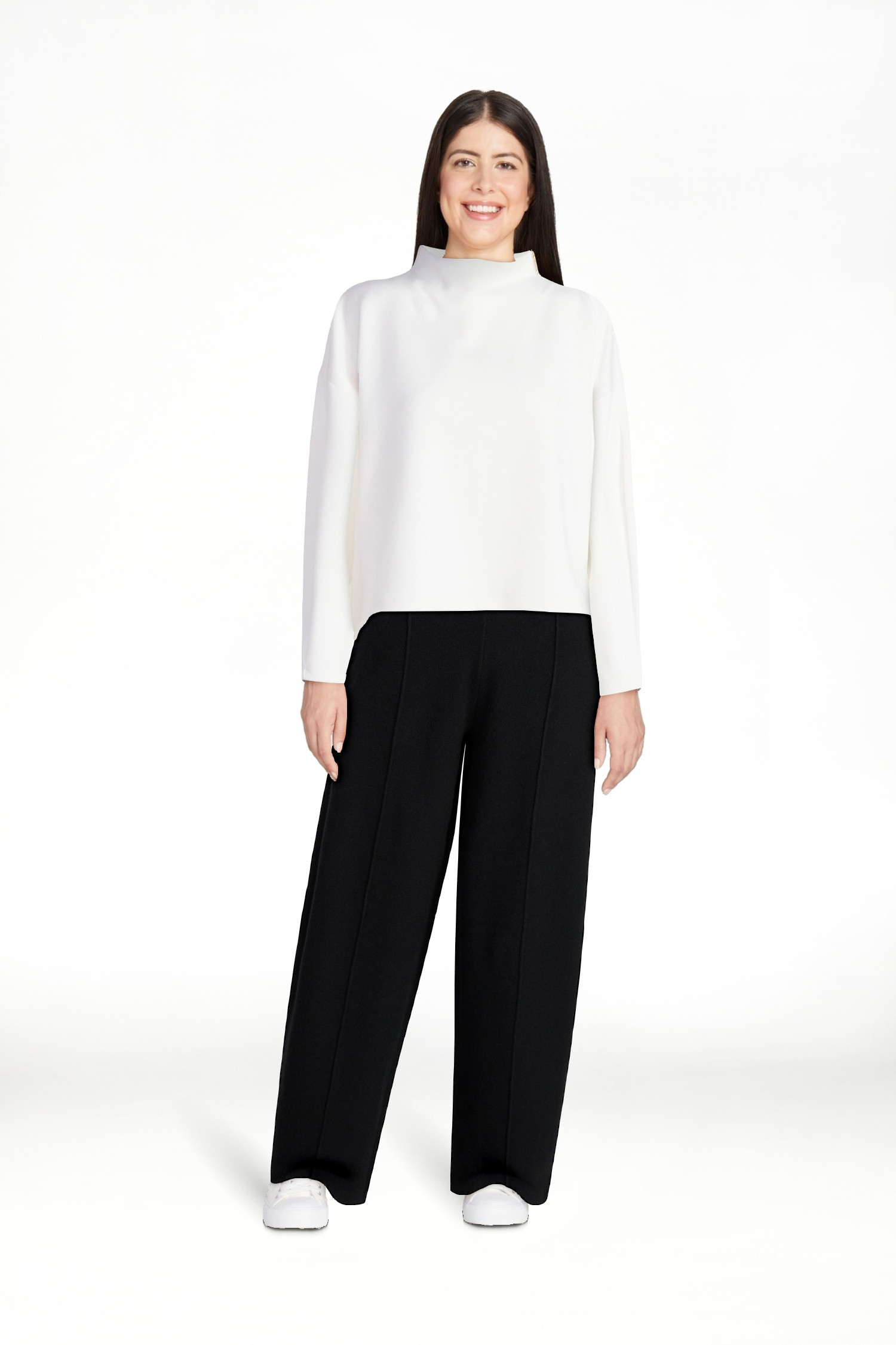 Scoop Women's New Scubaknit Zip Neck Top, Sizes XS-XXL | Walmart (US)