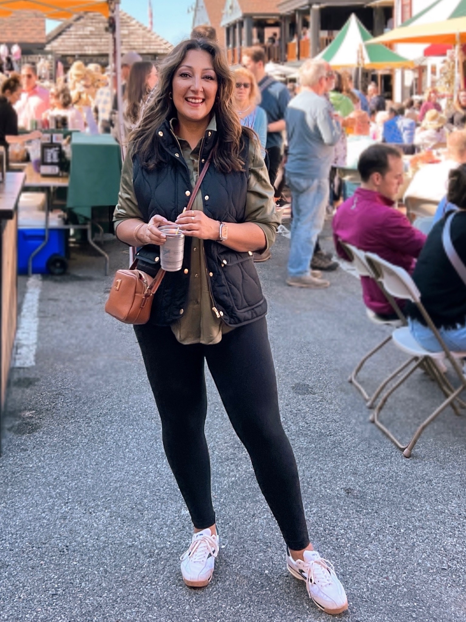 Quilted vests. Leggings. Casual outfits. 

#LTKshoecrush #LTKSeasonal #LTKstyletip