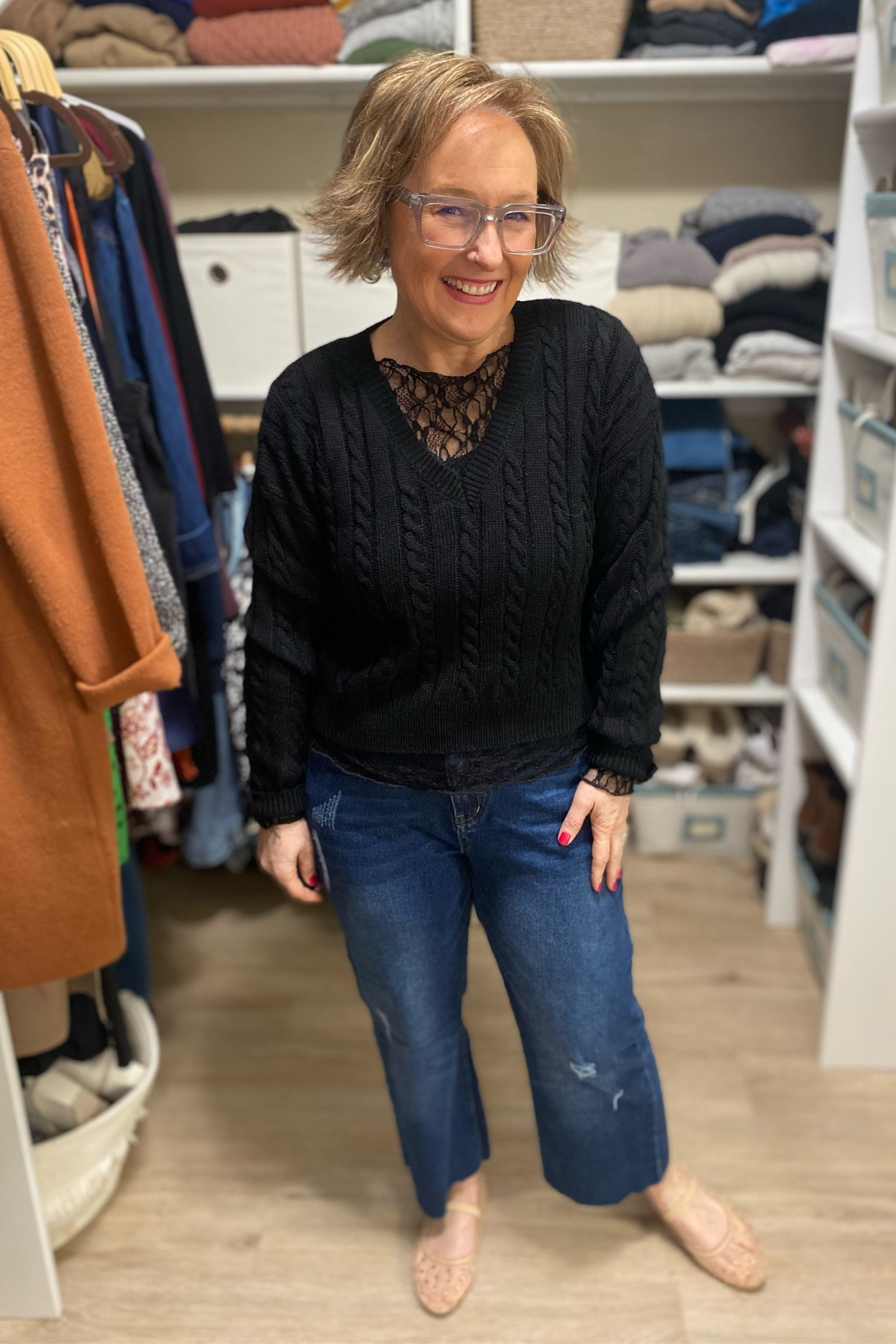 It’s a simple formula- Dark Denim and Black

#LTKMidsize #LTKPetite #LTKOver40