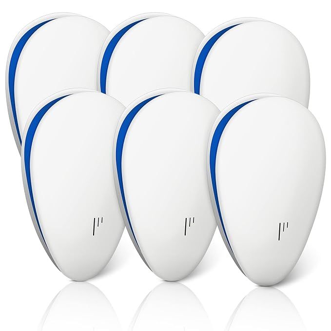 Ultrasonic Pest Repeller 6 Packs, Mouse Repellent Electronic Indoor Pest Repellent Plug in for In... | Amazon (US)