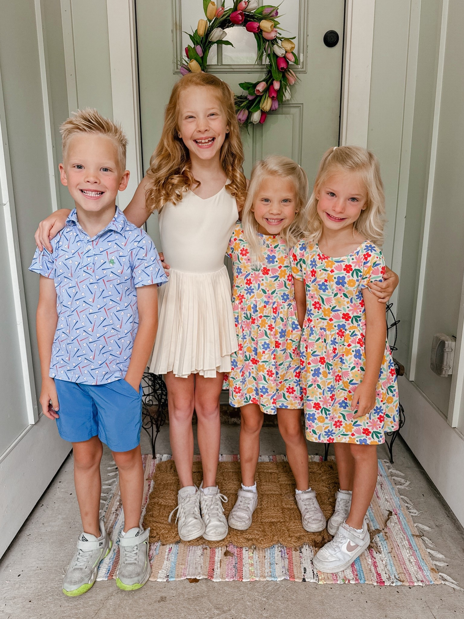 $5 Walmart dresses for the girls. Target athletic dress, Target shorts and J. Bailey collared shirt. Cannot beat the price! 

#LTKootd #LTKKids #LTKActive