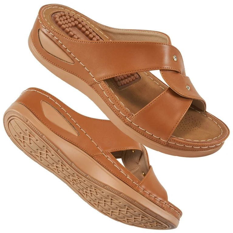 Ablanczoom Womens Sandals Slip-on Platform & Wedge Sandals for Women Slides Shoes | Walmart (US)
