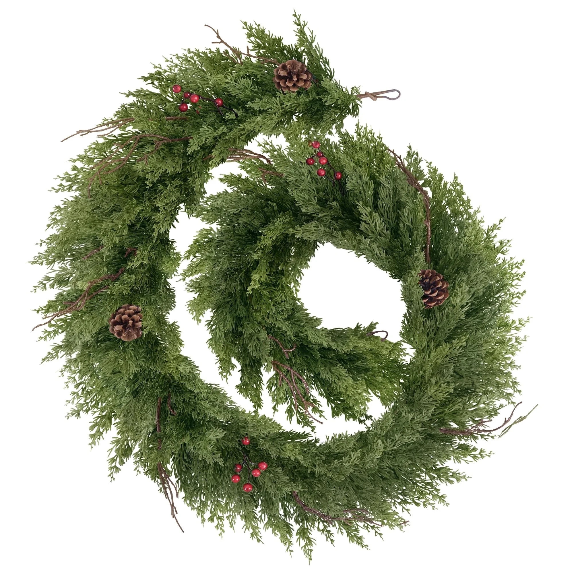 OLIVIVI Artificial Christmas Garland 6FT Tall Faux Plant for Home Decor Indoor Outdoor Fake Lifel... | Walmart (US)