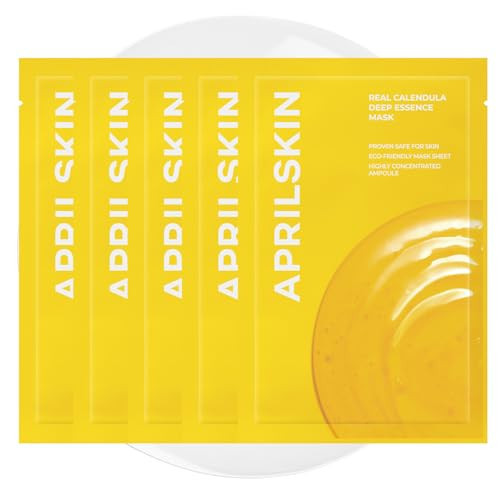 APRILSKIN Calendula Deep Essence Sheet Mask (5ea) | Amazon (US)