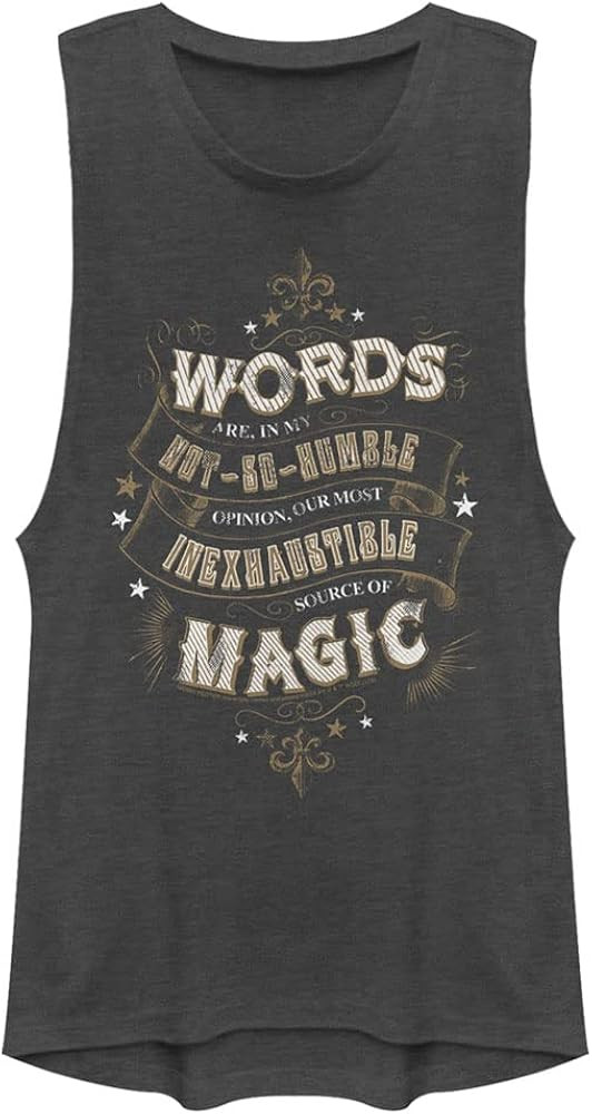 Harry Potter Deathly Hallows Humble Words Women's Fast Fashion Tank Top | Amazon (US)