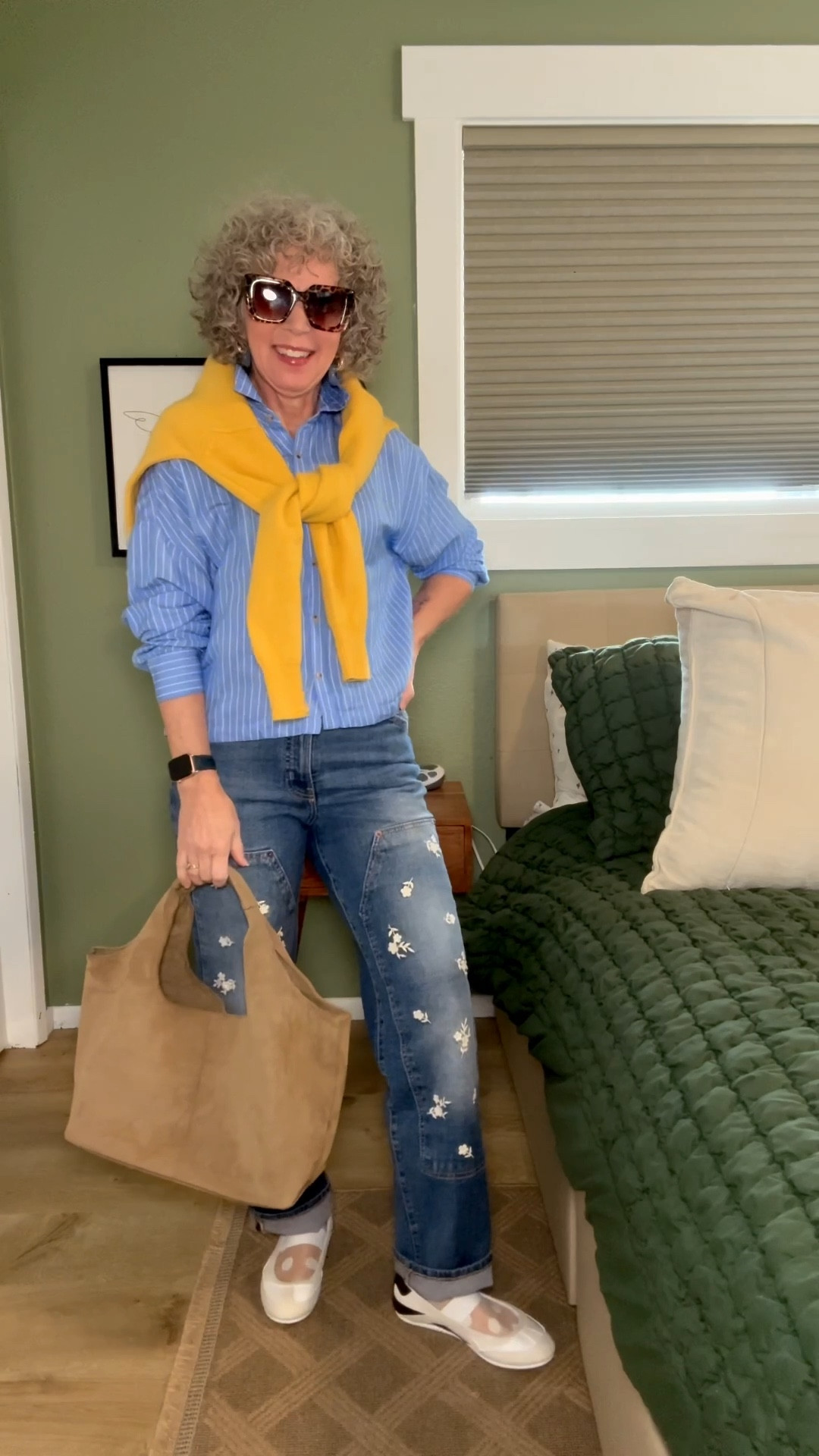 Spring style 
I bought these jeans in store and I don’t see them on their site.
Shoes are tts
Everything else is older I linked some similar options❤️