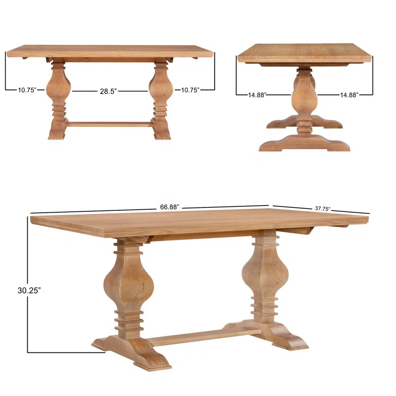 Lochlan Pine Solid Wood Dining Table | Wayfair North America