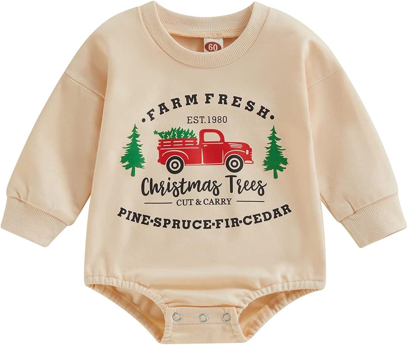 Omkzanbi Western Baby Girl Boy Clothes Cowboy Santa Crewneck Sweatshirt Romper Long Sleeve Onesie Ne | Amazon (US)