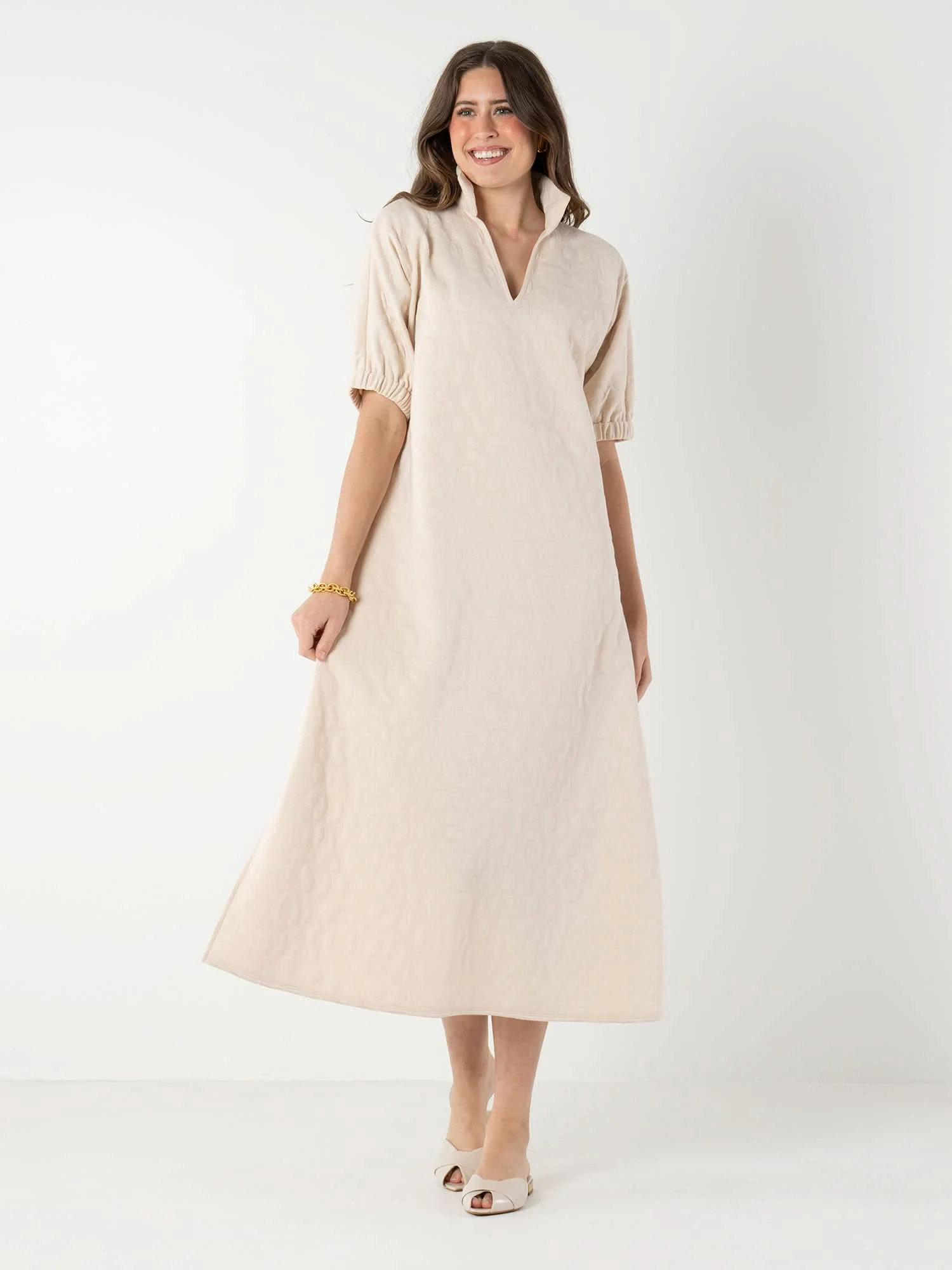 Poppy Maxi in Sandstone Cheetah | Emily McCarthy