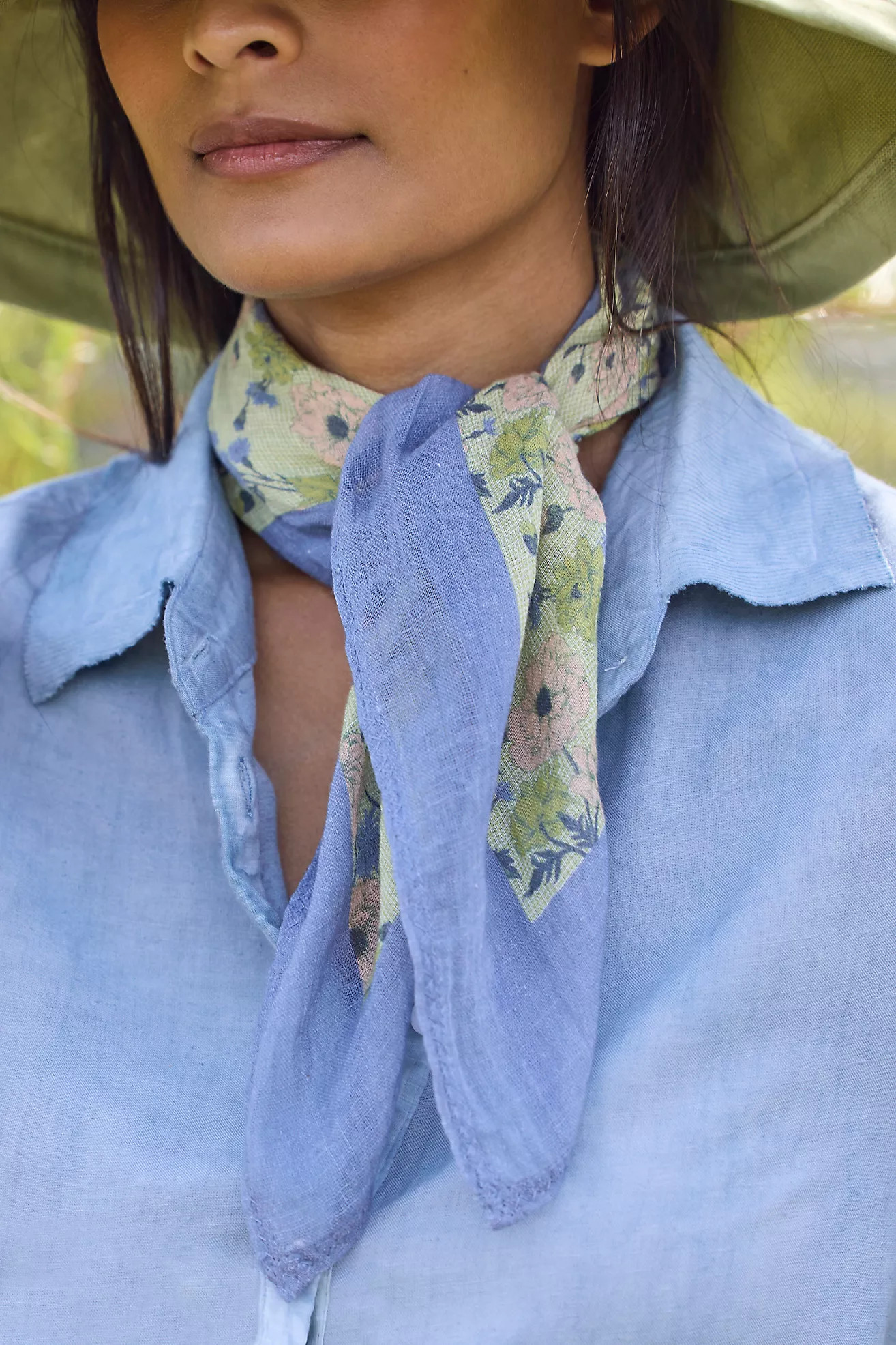 Floral Gauze Bandana | Anthropologie (US)