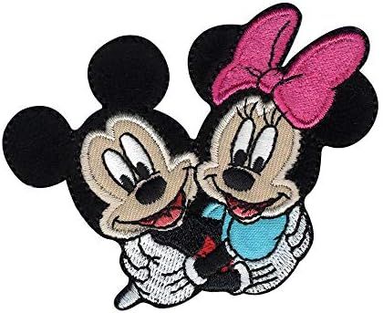 Disney Mickey Mouse Iron On Applique Mickey & Minnie | Amazon (US)