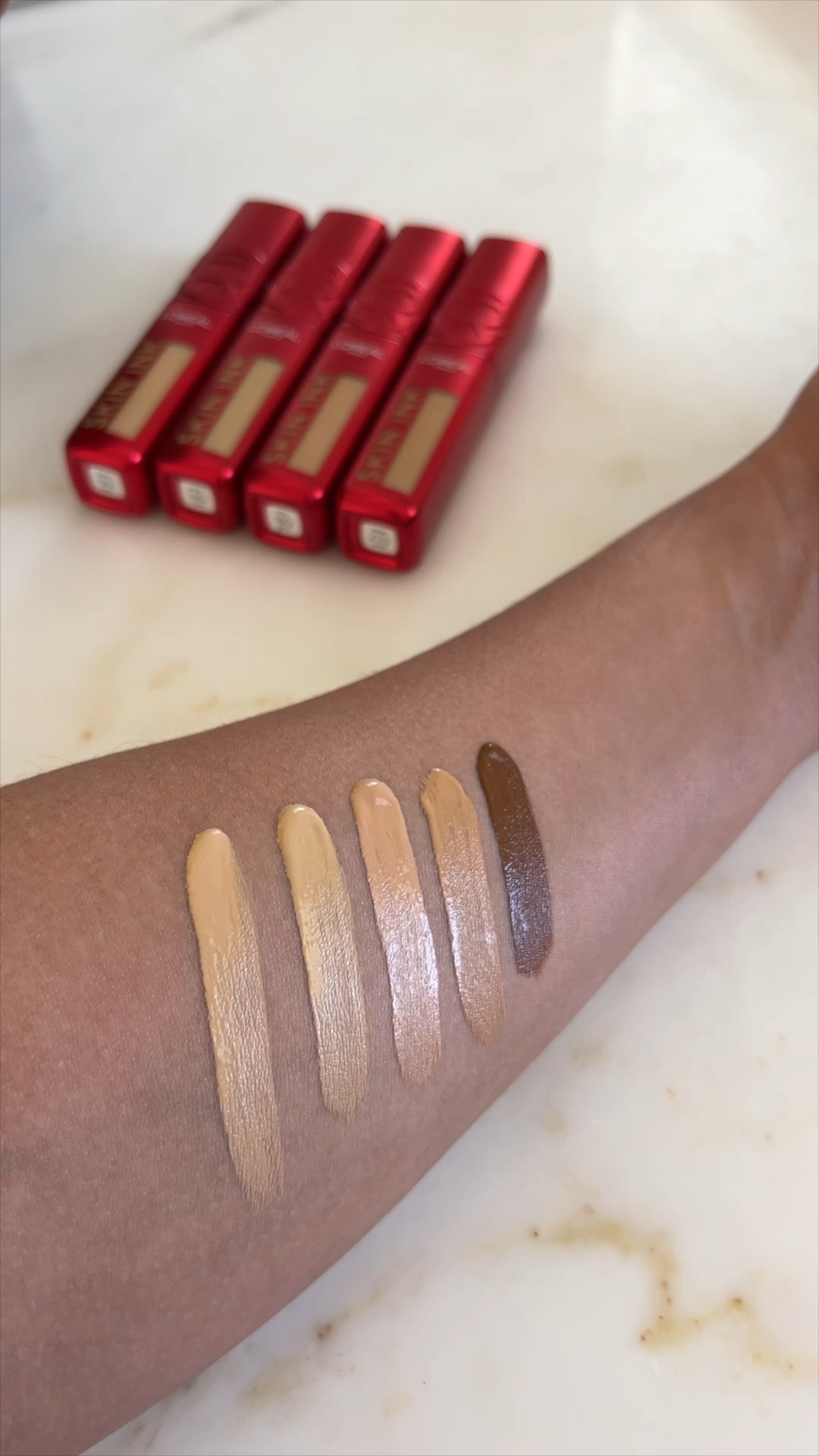 #AD did someone say RESTOCK? @lorealparis not only has the shade range but this hybrid foundation/concealer mix is done to perfection 👏🏼  #LOrealParisPartner #LOrealParisMakeup #LOrealParisSkinInk #TargetPartner #Target @target @targetstyle



#LTKU #LTKBeauty #LTKFallSale