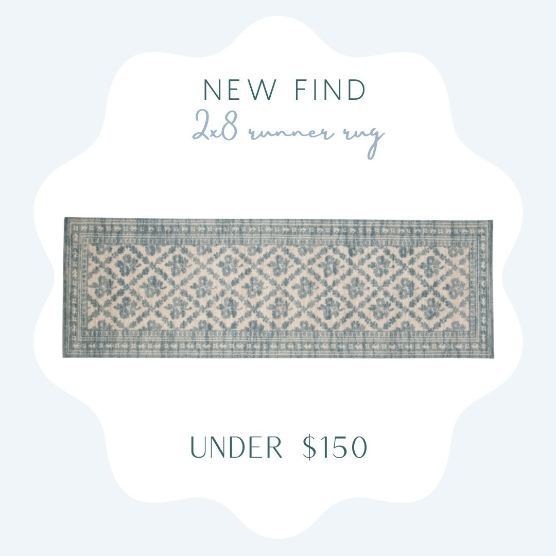 2x8 wool runner rug in the prettiest pattern under $150!! 

Area rug, rug, runner, kitchen runner, entryway runner, rug sale 