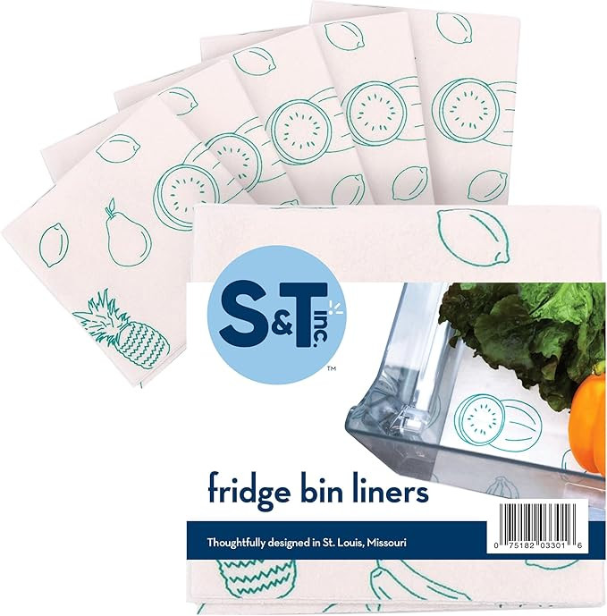 S&T INC. Shelf Liner Non Adhesive for Kitchen, Refrigerator Liners for Shelves, Washable and Abso... | Amazon (US)