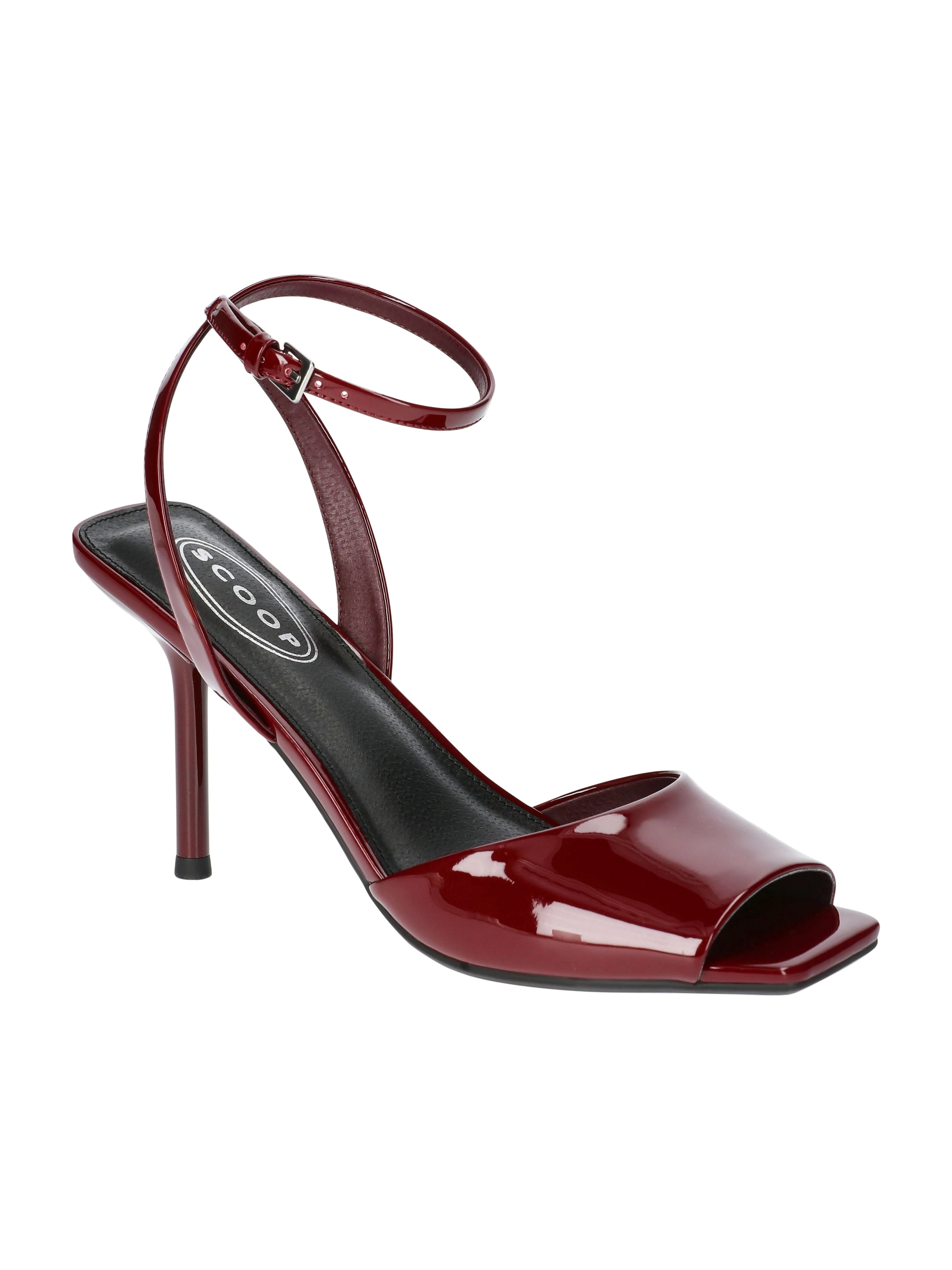 Scoop Women's Ankle Strap Peep Toe Stiletto Heeled Sandals | Walmart (US)