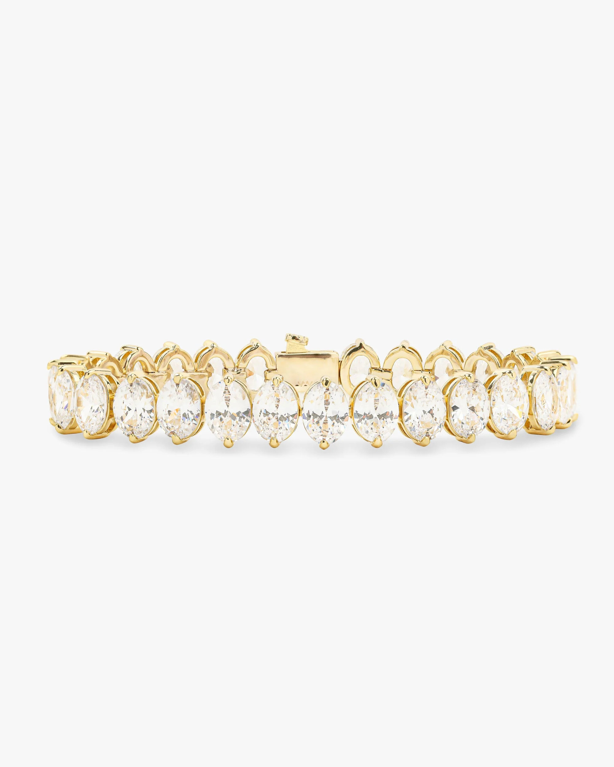 Hello Gorgeous Tennis Bracelet 6mm | Gold Simulated Diamond | Melinda Maria Jewelry