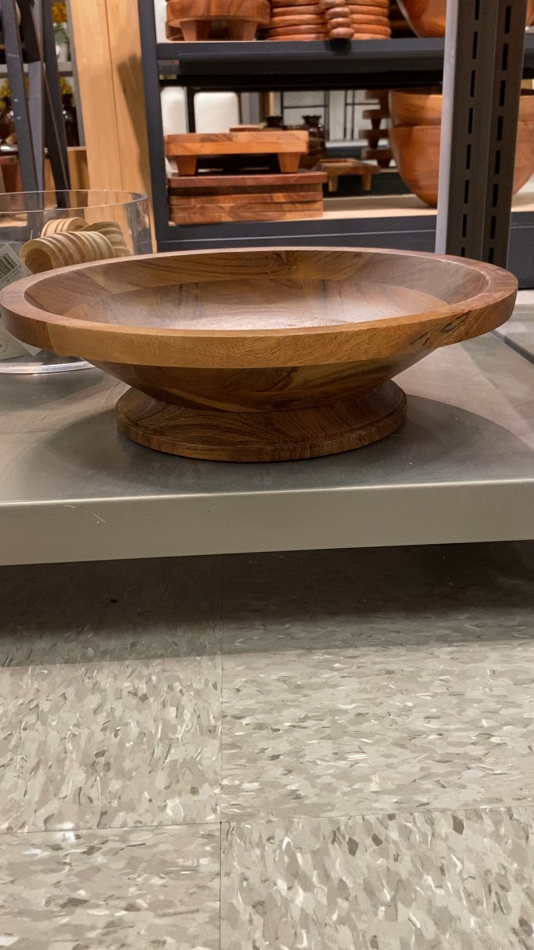 Sharing this gorgeous pedestal wood bowl. 🤎 It’s perfect for your fall tablescape or to use as a substrate in mosaic art. 🤎 For mosaic tips, tutorials, inspiration, and so much more please visit my YouTube channel: YouTube.com/julieweilbacher. Follow @julieweilbacher on Instagram for all things mosaic art. wood bowl - wood pedestal bowl - mosaic - hostess gift - mosaic art - fall tablescape - fall table decor - wood serving bowl - fall decor

#LTKHome #LTKFindsUnder50 #LTKVideo