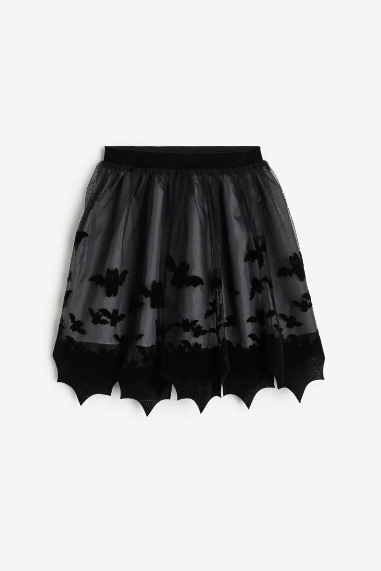 Tulle Skirt - Black/bats - Kids | H&M US | H&M (US + CA)