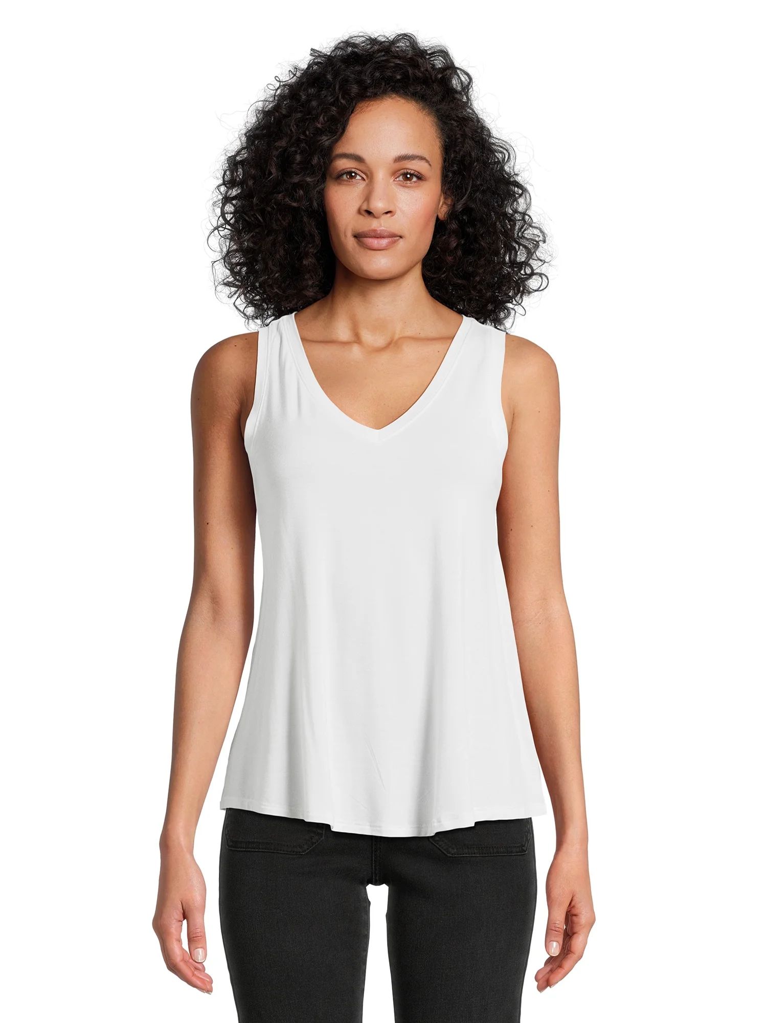 Time and Tru Women's High Low Tank Top, Sizes S-3XL | Walmart (US)