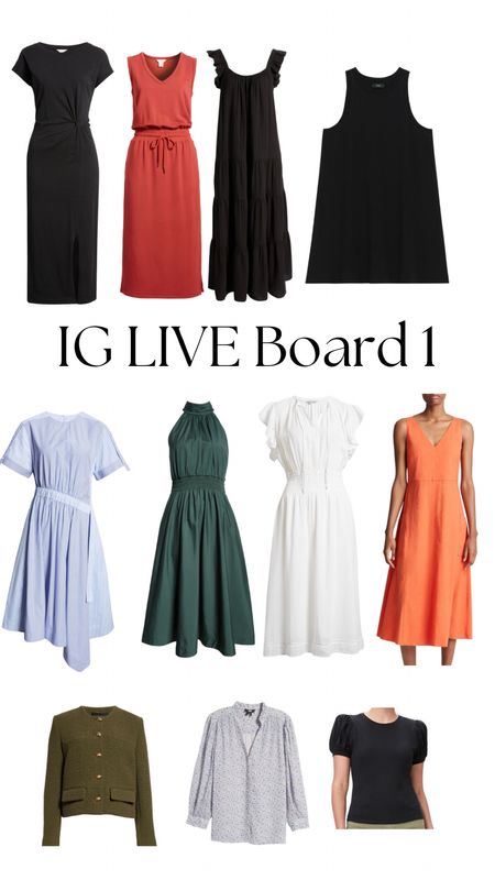 IG Live board 1
On-site at Nordstrom

I tried all the items to ensure the fit and style.  😊 The orange dress fits big. Everything else is tts. 

#LTKSeasonal #LTKfindsunder100 #LTKover40