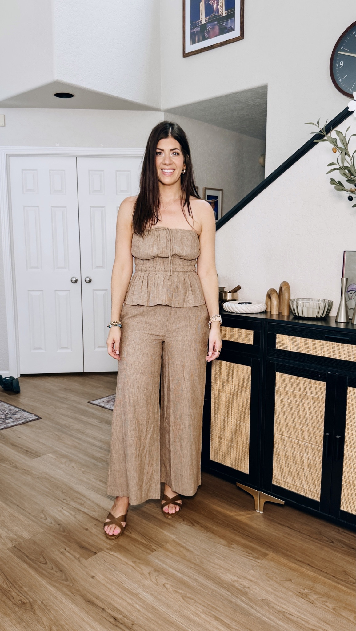 Code: MK20
In a medium strapless top and medium tall wide leg pants 

#LTKOver40 #LTKMidsize #LTKSaleAlert