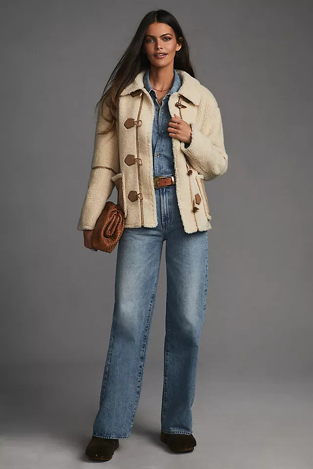 Faux-Suede Sherpa Jacket | Anthropologie (UK)