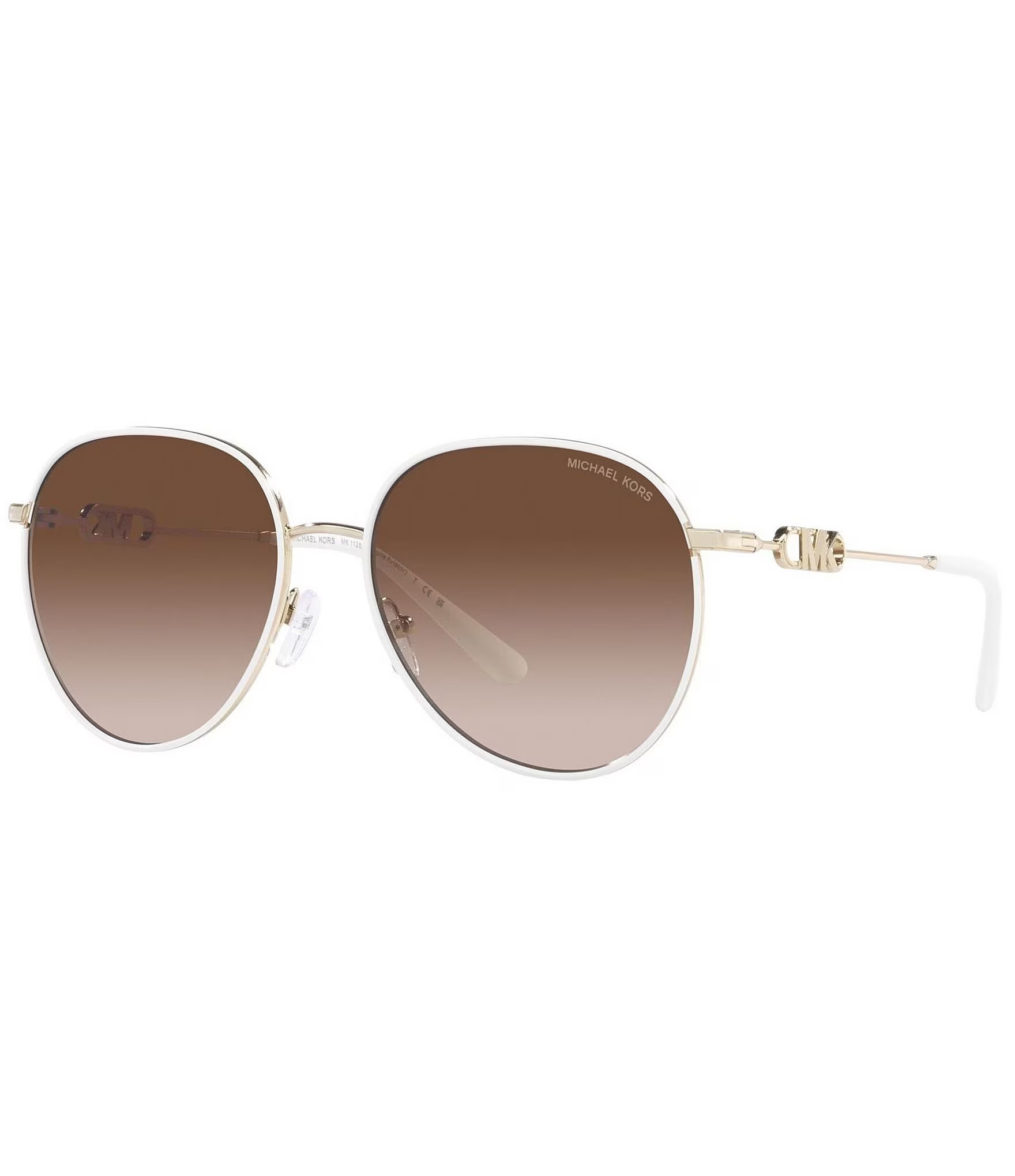 Women's Light Gold White Rx- Aviator Sunglasses | Dillard's