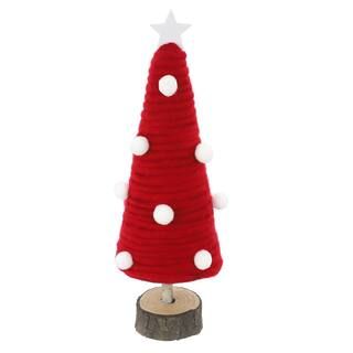 12" Red & White Pom Pom Tabletop Tree by Ashland® | Michaels Stores