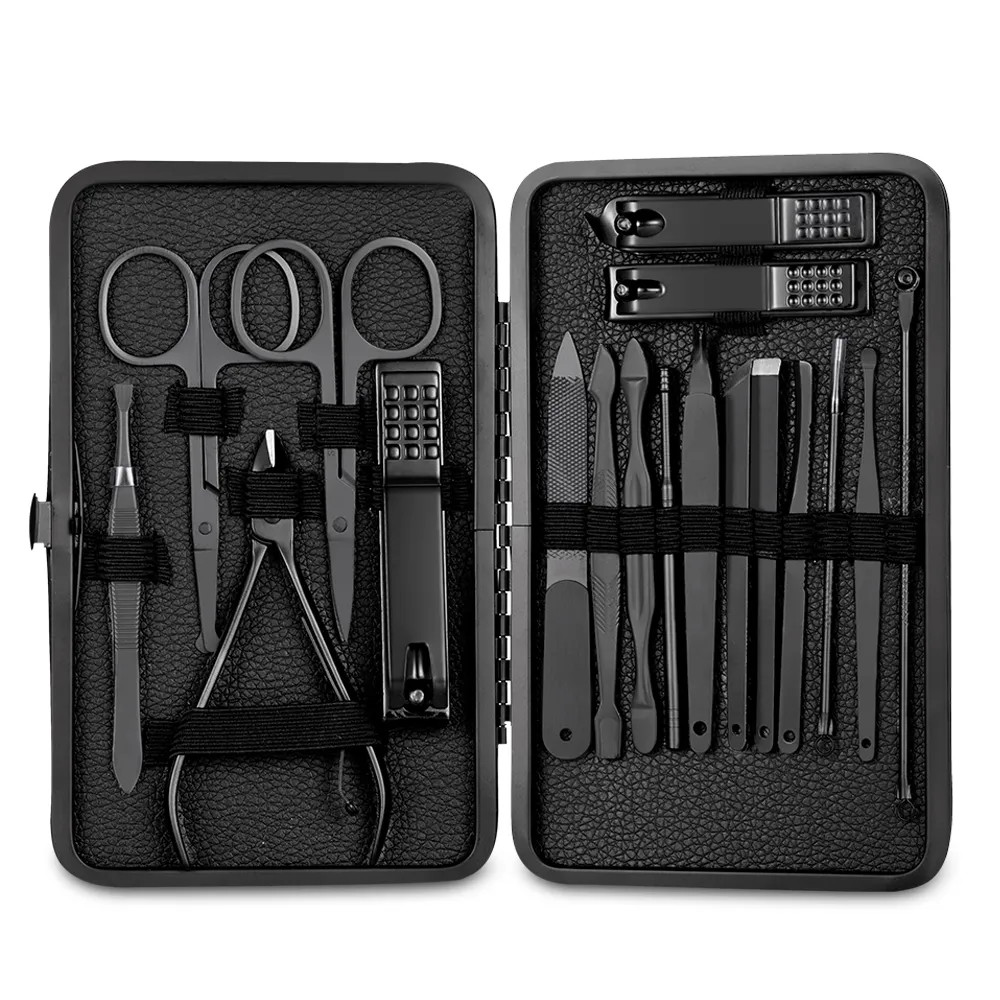Classic Black Manicure Set Hand Feet Facial Stainless Steel Accessories, 5 Choices | Temu Affiliate Program