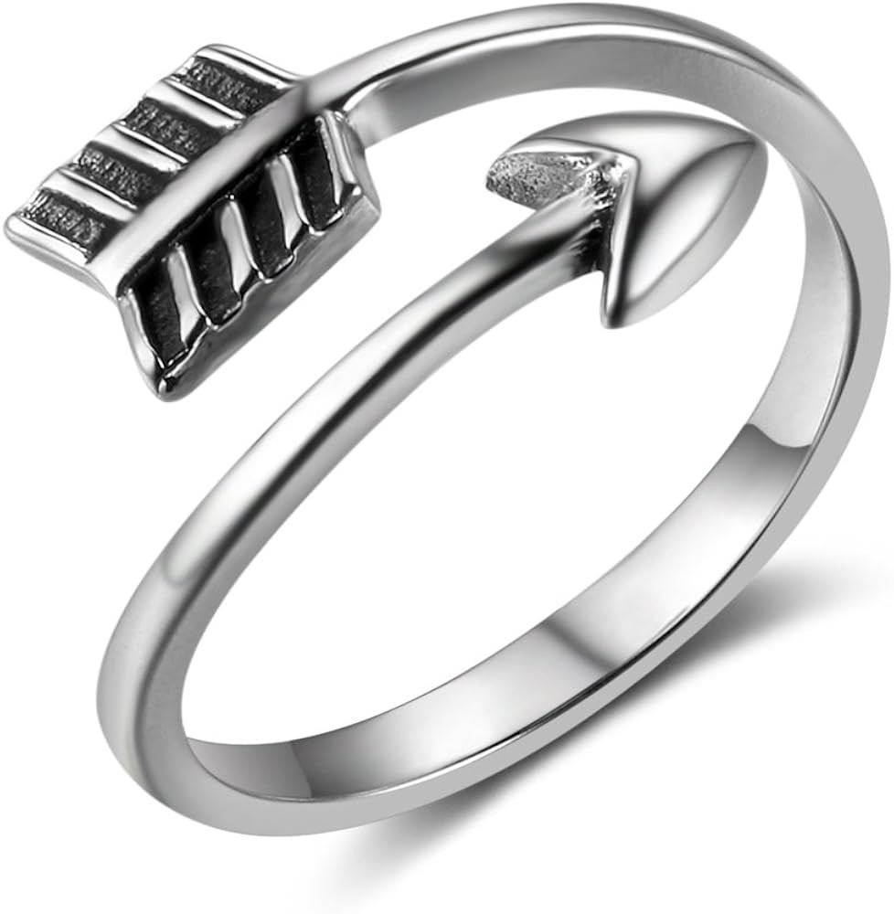 MASOP VOGU Solid 925 Sterling Silver Rings for Women, Adjustable Vintage Silver Toe Rings Thumb R... | Amazon (US)