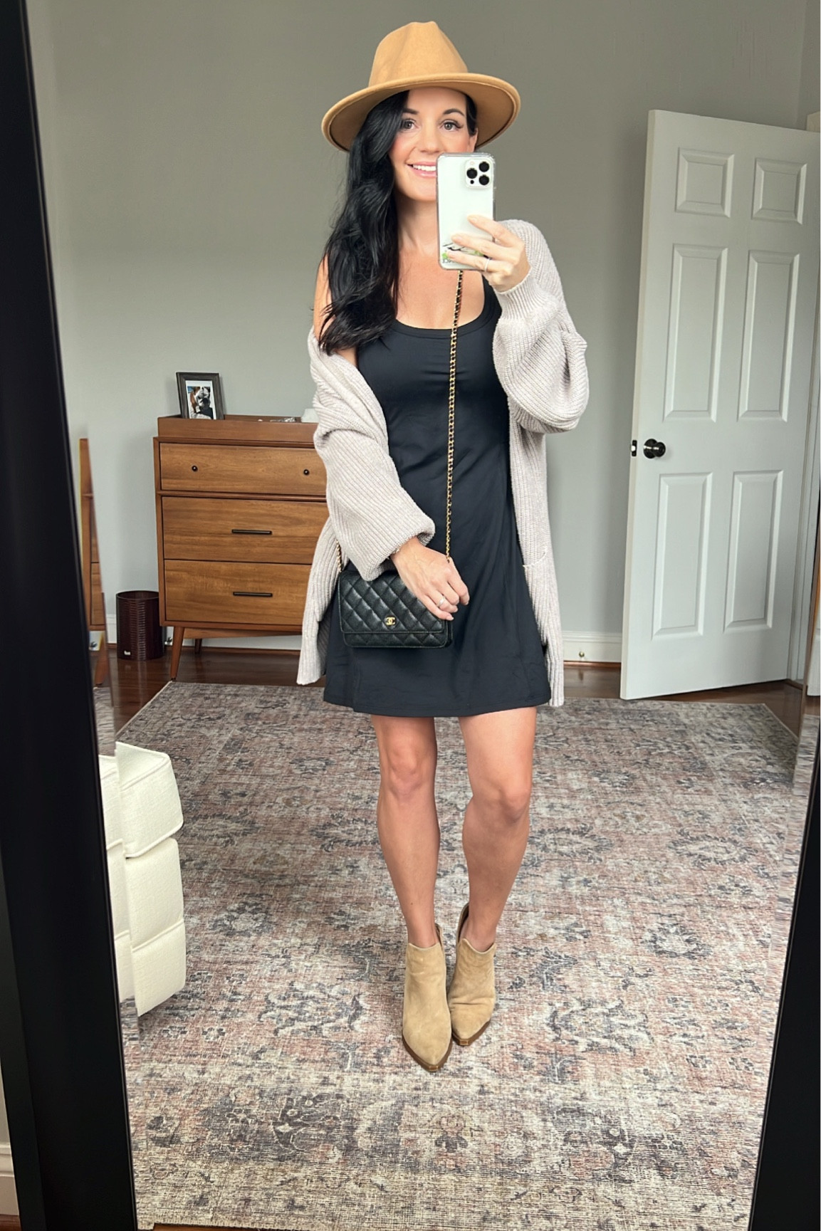 Target Athletic Dress with cardigan, boots and hat
.
Athletic / workout / workout wear / dress / dresses / casual dresses / casual outfit / casual / comfy / Womens fashion / simple / targetstyle / target finds / target / whatiwore / affordable fashion / affordable clothes / affordable / fall / fall style / crossbody / Chanel / wallet on a chain / winery / vineyard / pumpkin patch / outdoorsy / hat / cardigan / tan cardigan  / boots / booties 

#LTKunder50