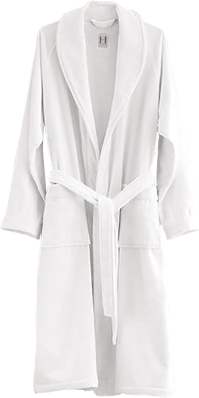 H by Frette Shawl Collar Bathrobe with Piping | Amazon (US)