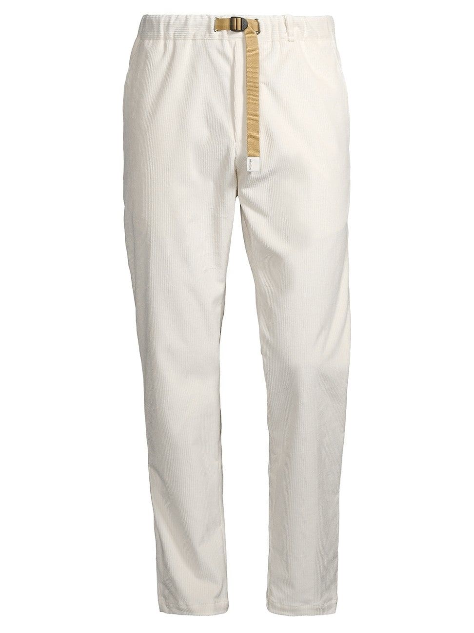 Men's White Sand Grosgrain Belted Corduroy Pants - Winter White - Size 28 | Saks Fifth Avenue