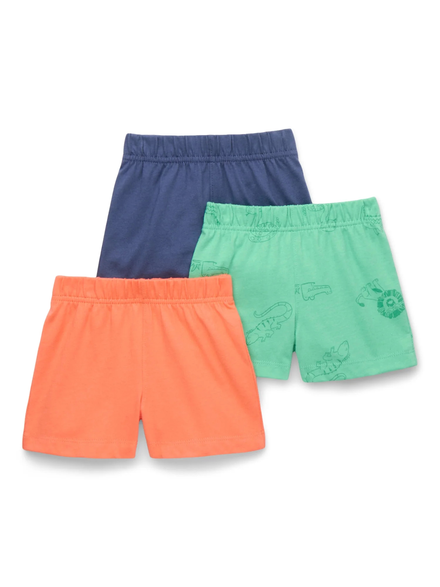 Garanimals Baby Boy Jersey Shorts Multipack, 3-Pack, Sizes 0-24 Months - Walmart.com | Walmart (US)