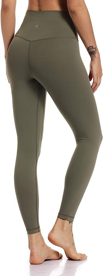 HeyNuts Hawthorn Athletic Women's Essential High Waisted Yoga Pants Active Ankle Legging-25'' | Amazon (US)