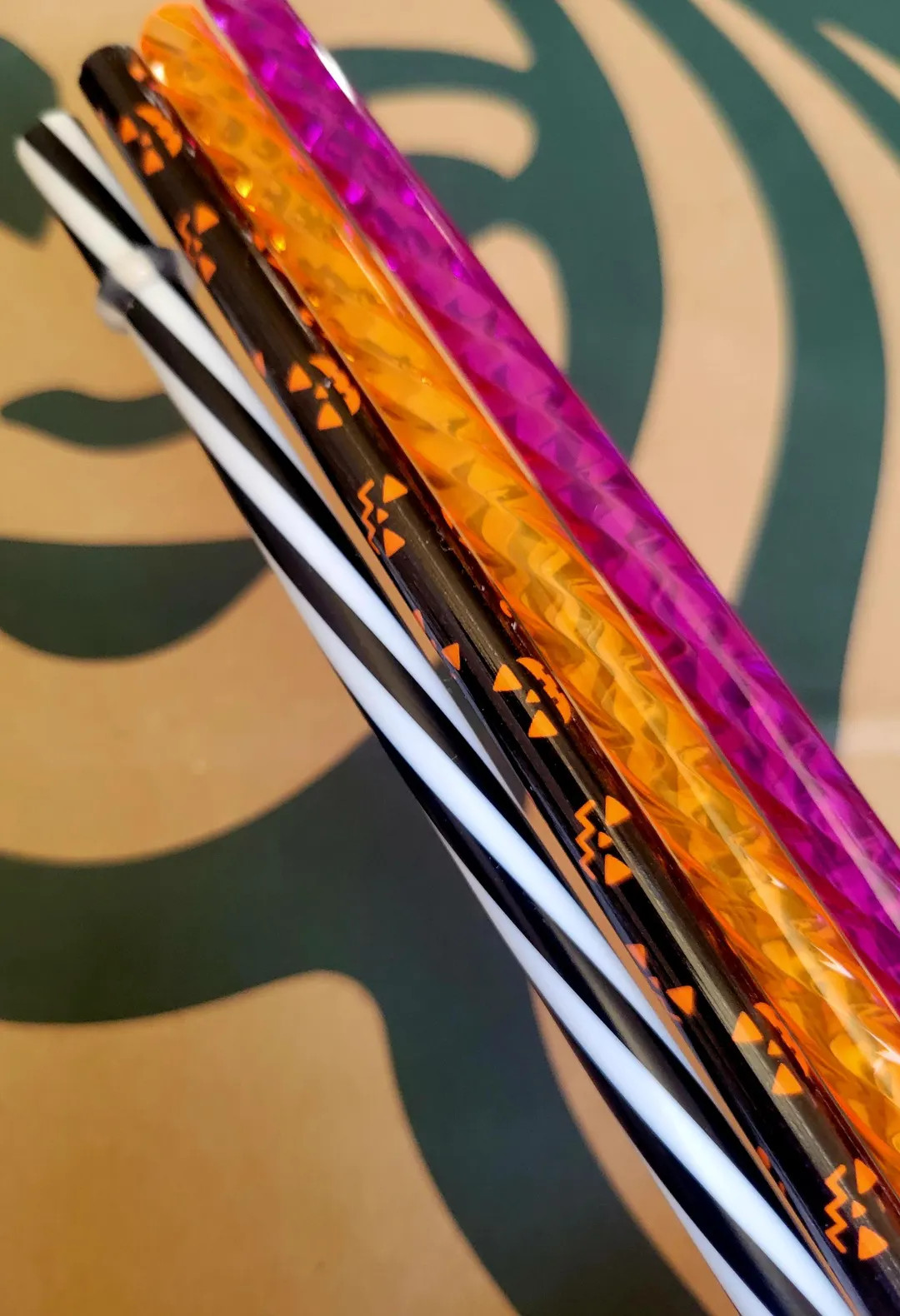 Halloween Reusable Tumbler Straw Set: Jack O' Lantern, Swirl, Stripe - Etsy | Etsy (US)